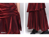 Vintage Fashion Red Spaghetti Strap Dress HZ1024