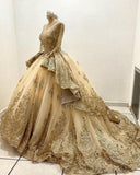 Gorgeous Beaded Embroidery Sweet 16 Quinceanera A-Line Floor-length Prom Dress Birthday Dress Evening Dress Ball Gown HZ1024
