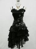 Vintage Shiny Beaded Spaghetti Strap A-Line Short Party Dress Cocktail Dress Homecoming Dress HZ1024