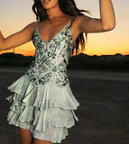Vintage Embroidery Beaded Homecoming Dress A-Line Backless Party Dress Short Cocktail Dress HZ1024