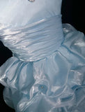 Vintage Sweetheart A-Line Homecoming Dress Ruffle Strapless Party Dress Short Cocktail Dress HZ1024