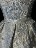 Vintage Silvery A-Line Homecoming Dress Spaghetti Strap Party Dress Short Cocktail Dress HZ1024