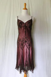 Vintage Beaded Embroidery V-neck Mermaid Prom Dress Party Dress Evening Dress HZ1024