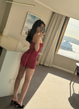 Fashion Red Sequin Bodycon Design A-line Party Dress Homecoming Dress HZ1024