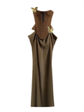 Fashion Strapless Patchwork Butterflies Design A-line Women Dress HZ1024
