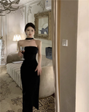 New Fashion Dress Back Bow Design Slim Halter Dress HZ1024