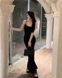 Simple Fashion Mermaid Design A-line Spaghetti Strap Dress HZ1024