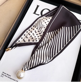 Vintage Elegant Versatile Soft Fabric Fashion Silk Scarf HZ1024